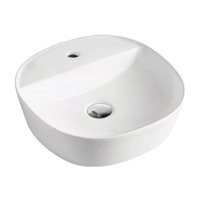 Fienza Chica Above Counter Basin 405 x 405 x 120mm 1TH, Gloss White