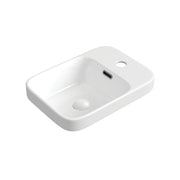 Fienza Petra Mini Semi-Inset Basin, Gloss White