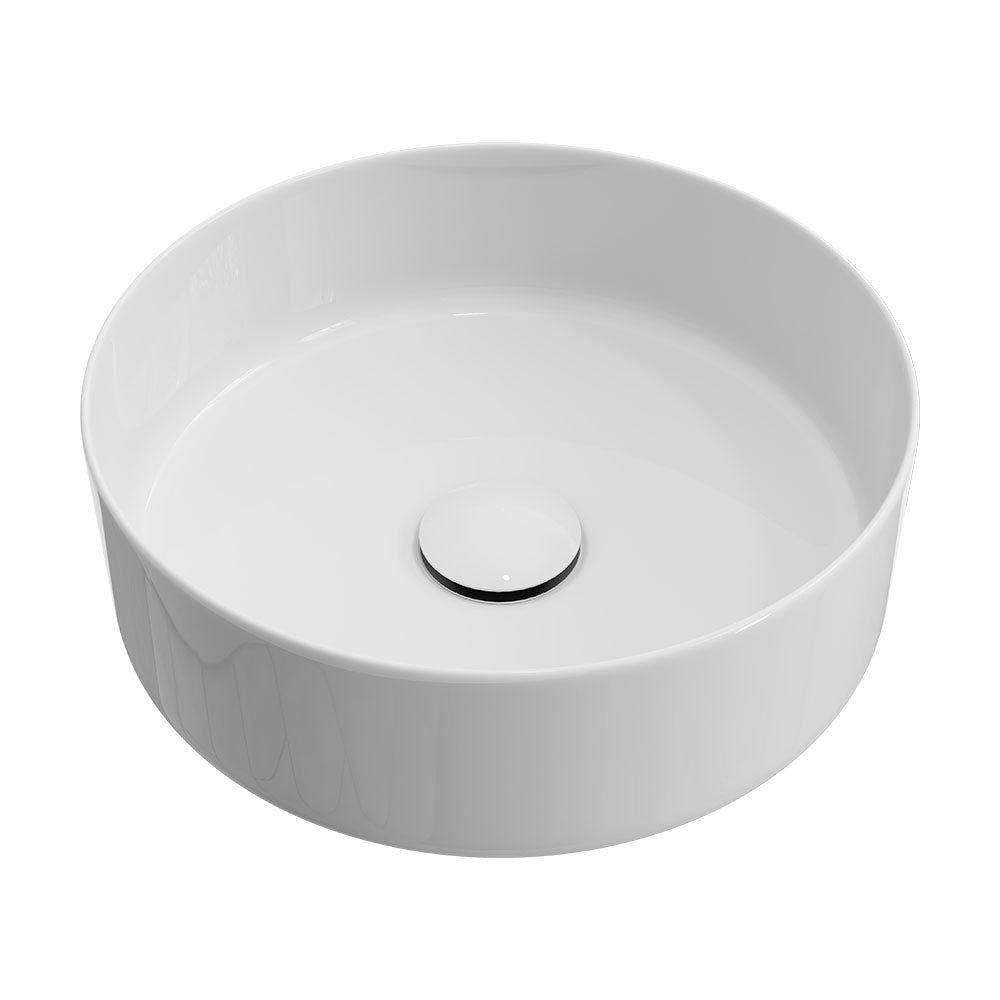 Fienza Reba Round Above Counter Basin 360 x 120mm, Gloss White