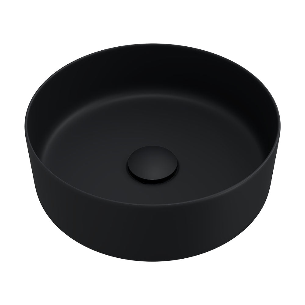 Fienza Reba Round Above Counter Basin 360 x 120mm, Matte Black
