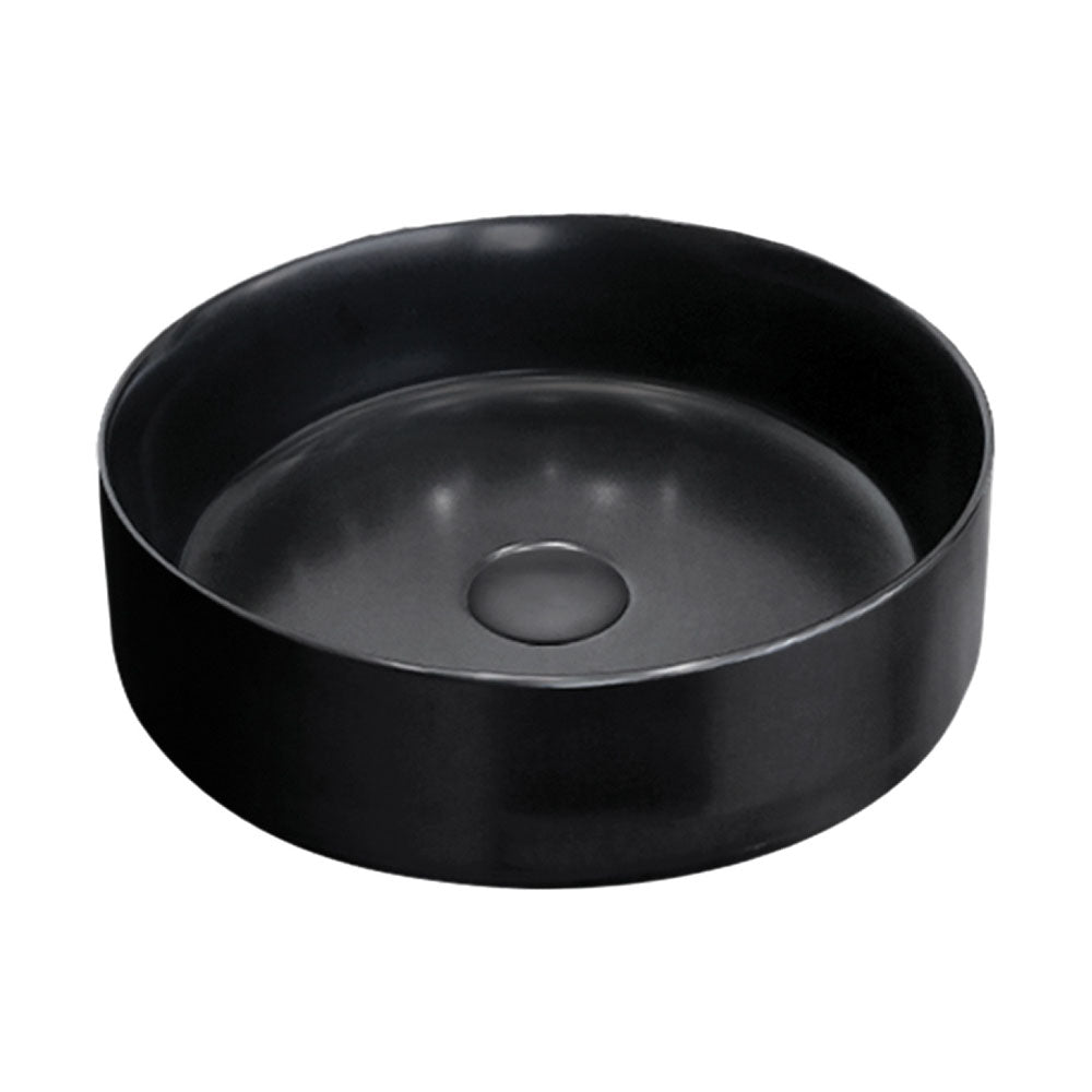 Fienza Reba Round Above Counter Basin 360 x 120mm, Matte Black