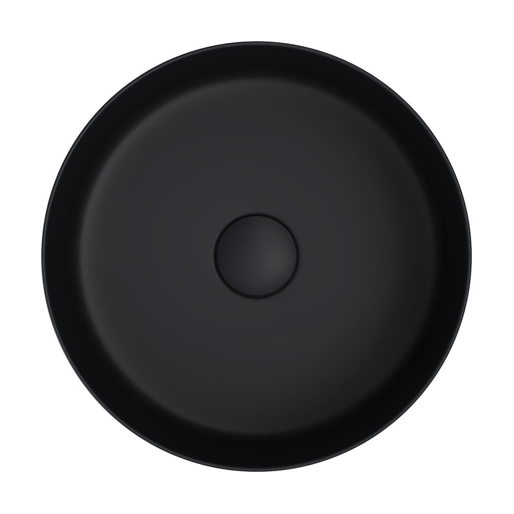 Fienza Reba Round Above Counter Basin 360 x 120mm, Matte Black