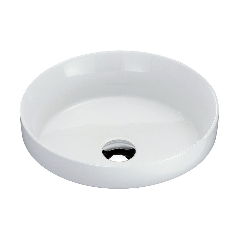 Fienza Reba Semi-Inset Basin 355 x 355 x 118mm, Gloss White