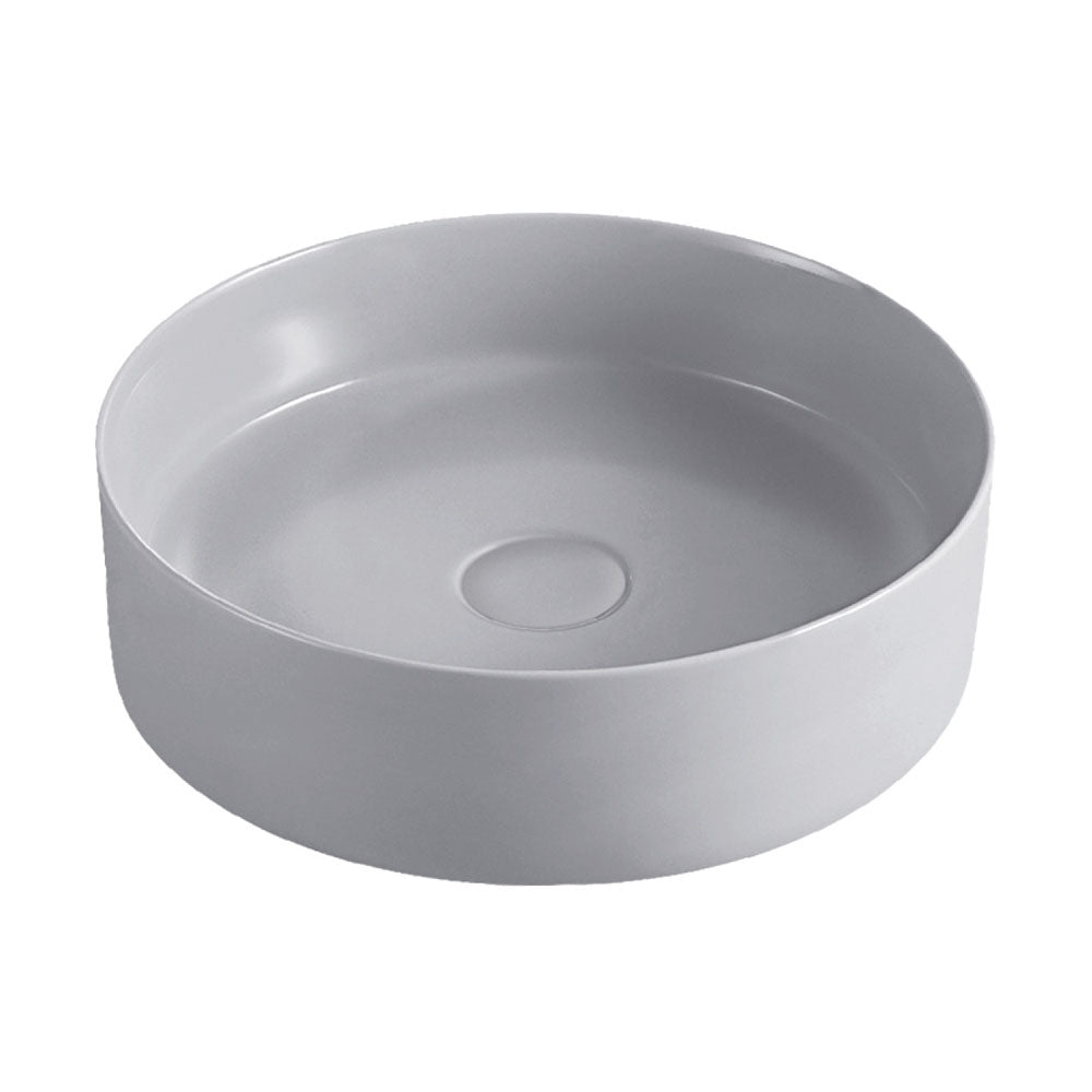 Fienza Reba Round Above Counter Basin 360 x 120mm Matte Light, Grey