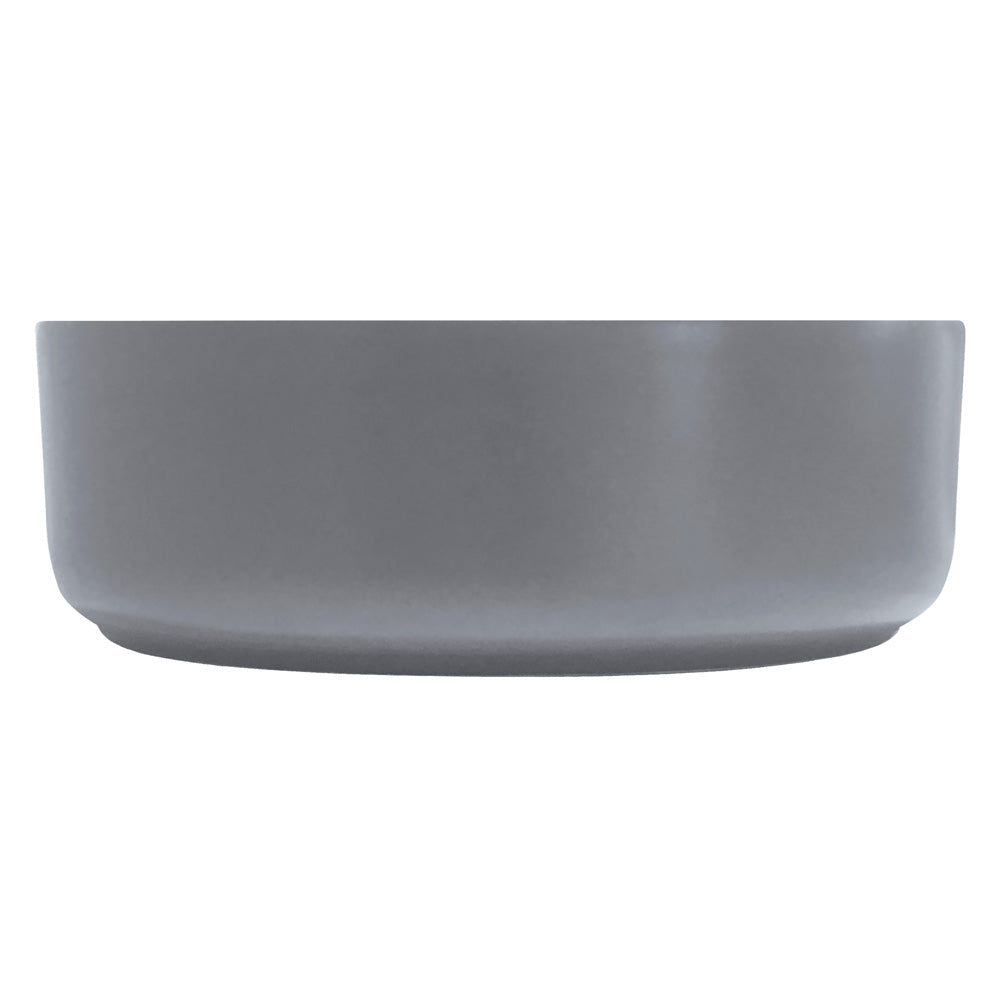 Fienza Reba Round Above Counter Basin 360 x 120mm Matte Light, Grey