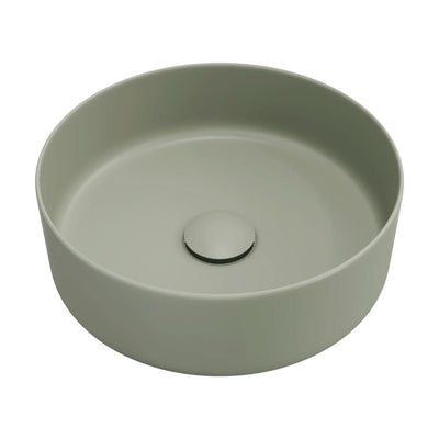 Fienza Reba Round Above Counter Basin 360 x 120mm, Matte Olive