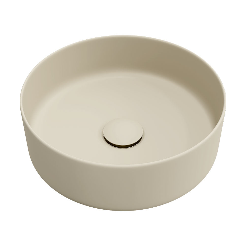 Fienza Reba Round Above Counter Basin 360 x 120mm, Matte Khaki