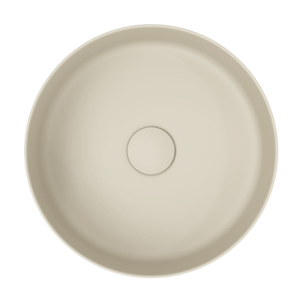 Fienza Reba Round Above Counter Basin 360 x 120mm, Matte Khaki