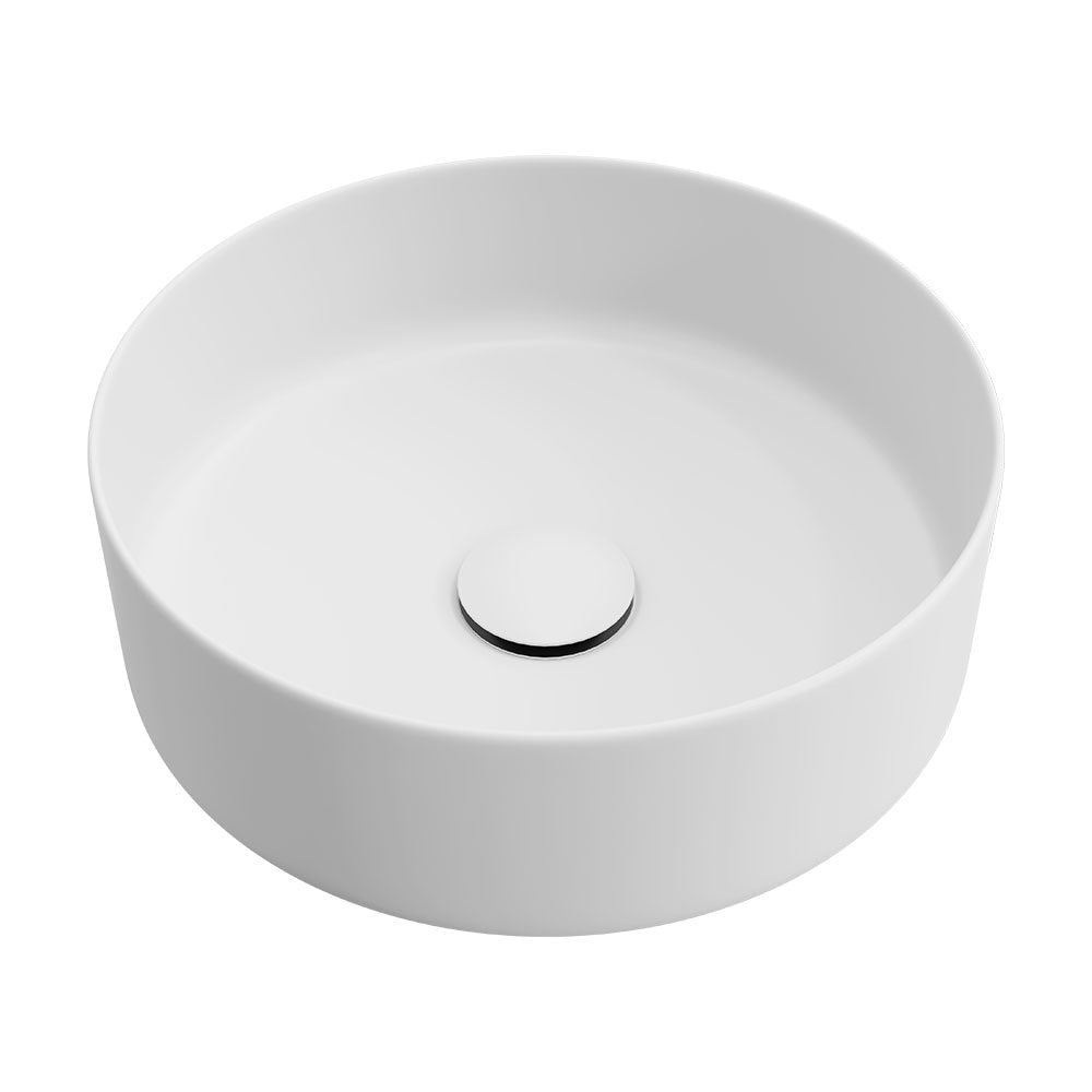 Fienza Reba Round Above Counter Basin 360 x 120mm, Gloss White