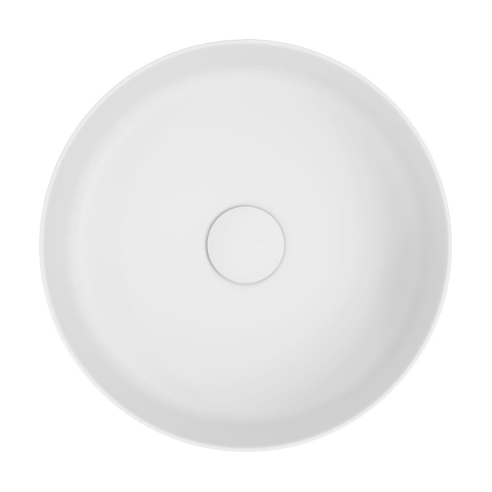 Fienza Reba Round Above Counter Basin 360 x 120mm, Gloss White