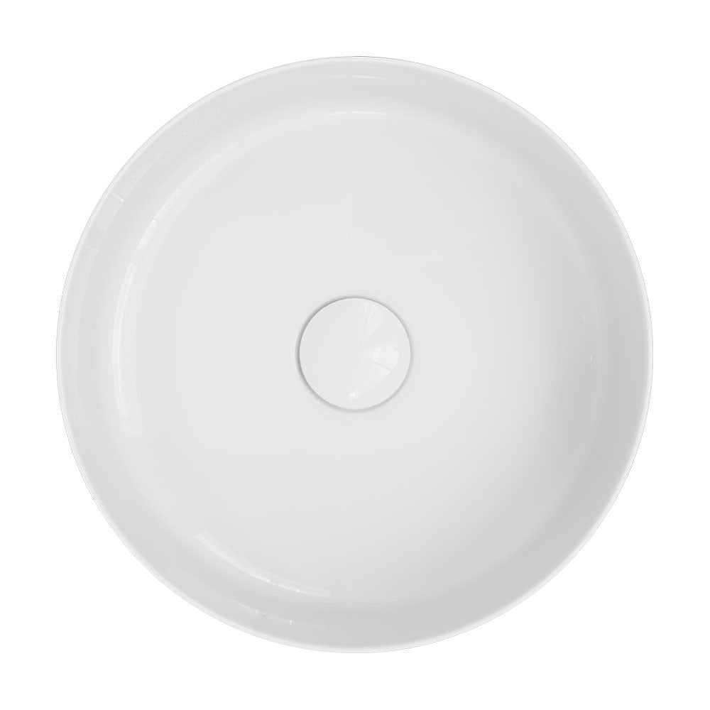 Fienza Reba Round Above Counter Basin 360 x 120mm, Gloss White