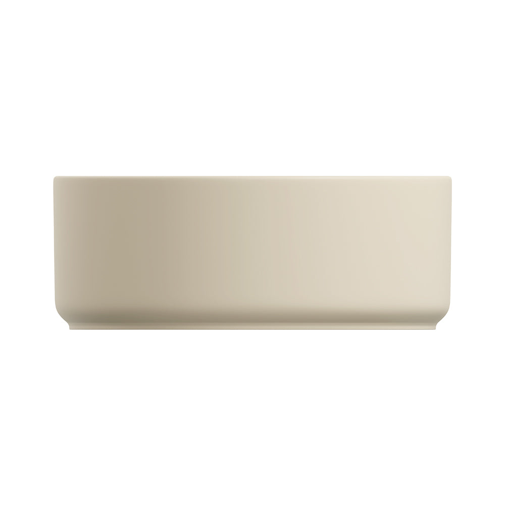 Fienza Reba Luxe Round Basin with Overflow Above Counter, Matte Khaki