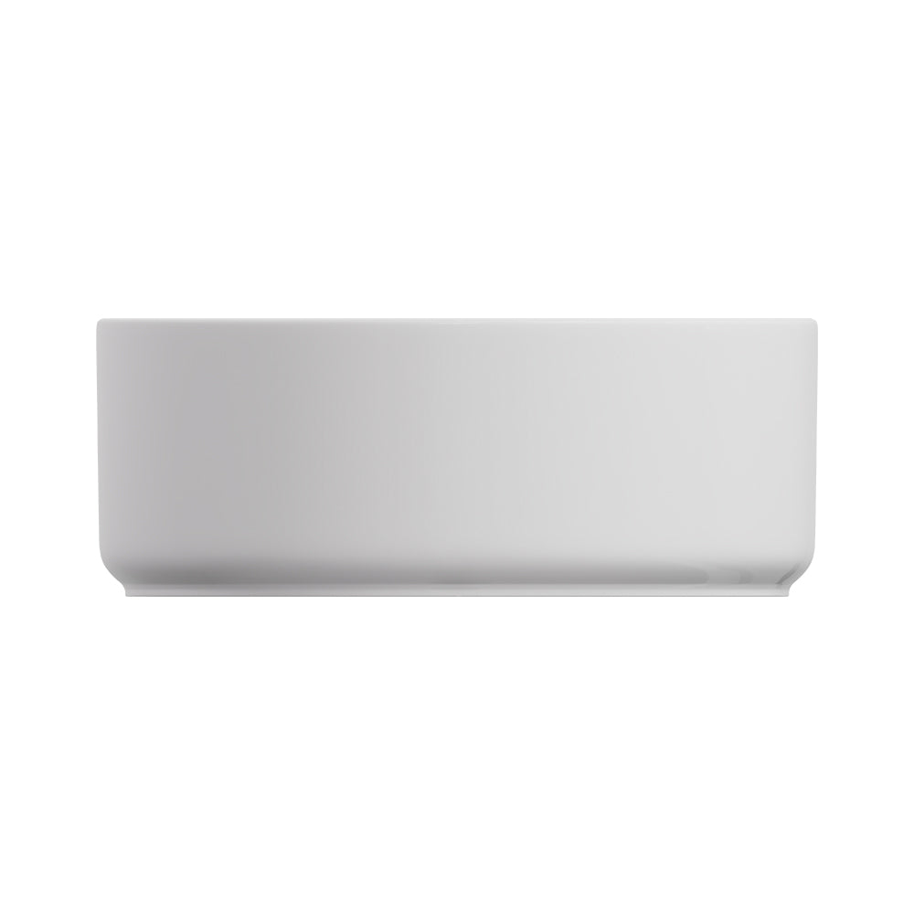 Fienza Reba Luxe Round Basin with Overflow Above Counter, Gloss White