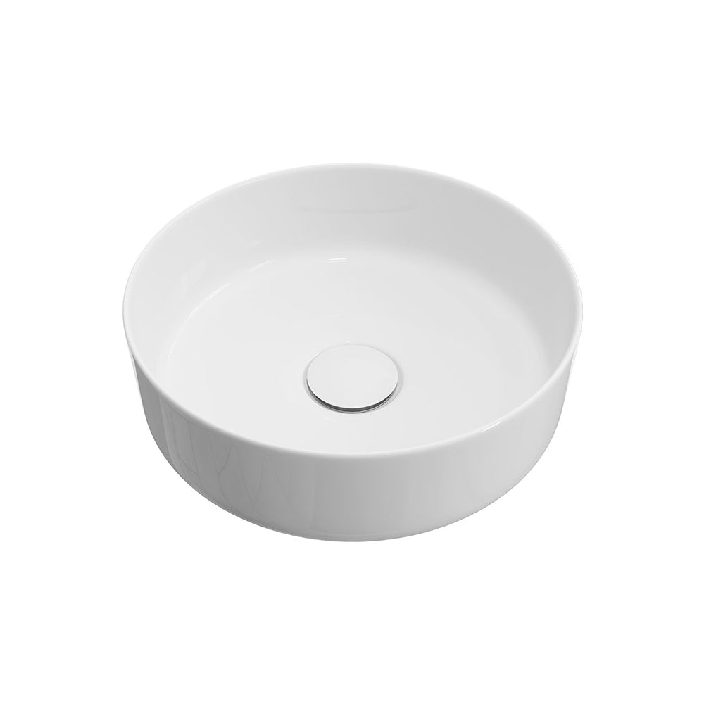 Fienza Reba Mini Round Above Counter Basin 310 x 110mm, Gloss White