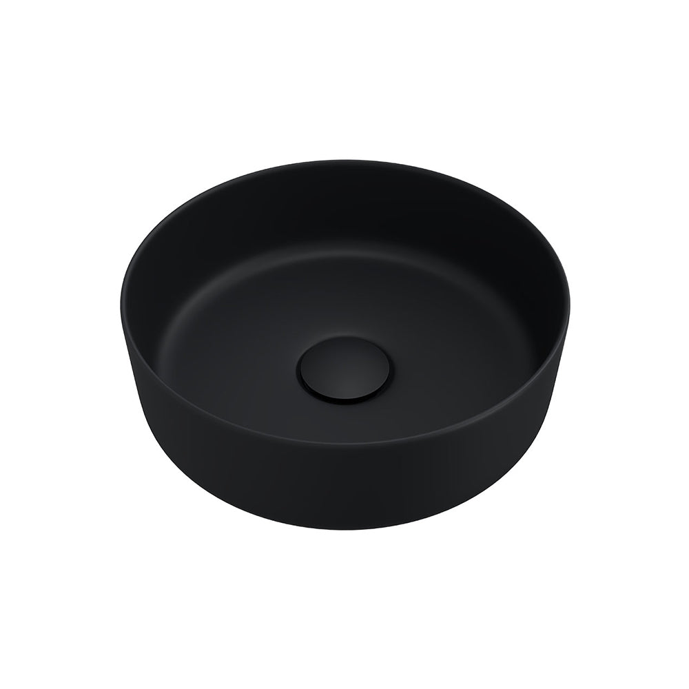 Fienza Reba Mini Round Above Counter Basin 310 x 110mm, Matte Black