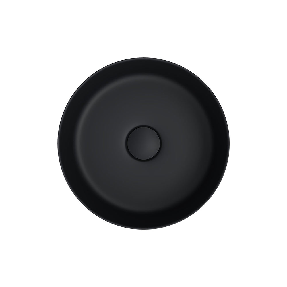 Fienza Reba Mini Round Above Counter Basin 310 x 110mm, Matte Black
