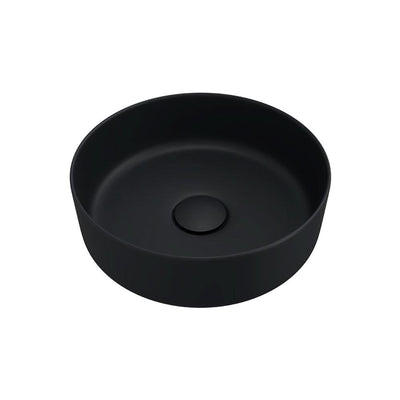 Fienza Reba Mini Round Above Counter Basin 310 x 110mm, Matte Black