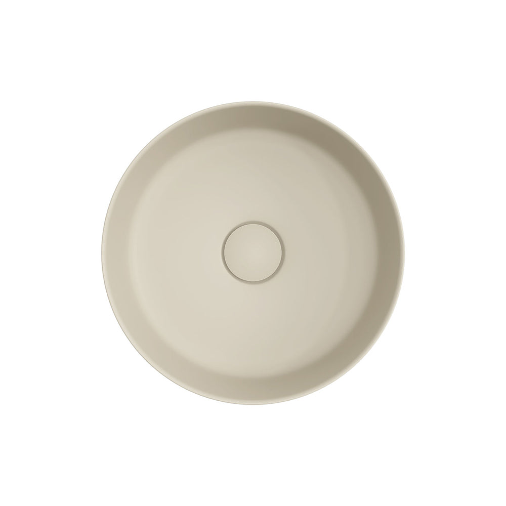 Fienza Reba Mini Round Above Counter Basin 310 x 110mm, Matte Khaki