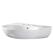 Fienza Stella Care 560 Ceramic Wall Basin 3TH, Gloss White