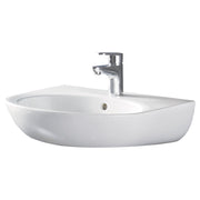 Fienza Stella Care 560 Ceramic Wall Basin 1TH, Gloss White