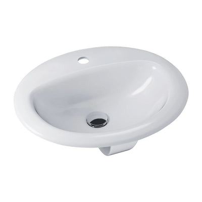 Fienza Stella Drop-In Basin 1TH 515 x 432 x 193mm, Gloss White