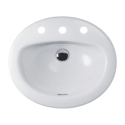 Fienza Stella Drop-In Basin 3TH 515 x 432 x 193mm, Gloss White