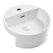 Fienza Reba Semi-Recessed Basin 1TH, Gloss White