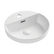 Fienza Reba Semi-Inset Basin With 1TH, Gloss White