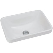Fienza Sarah Semi-Inset Ceramic Basin 440 x 310 x 150mm, Gloss White