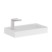 Fienza Denzel Ceramic Basin Top 450mm Basin Top Only 1TH No Overflow, Gloss White