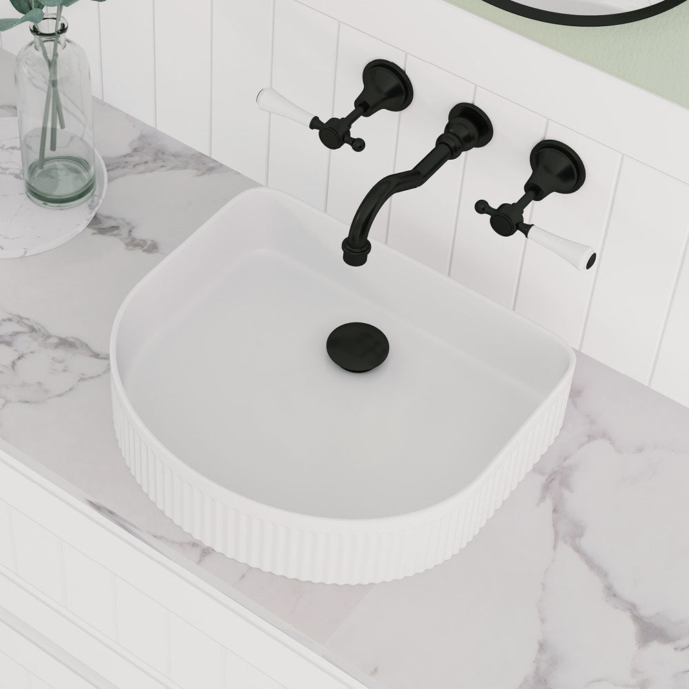 Fienza Eleanor Arch Above Counter Basin 415 x 365 x 100mm, Gloss White