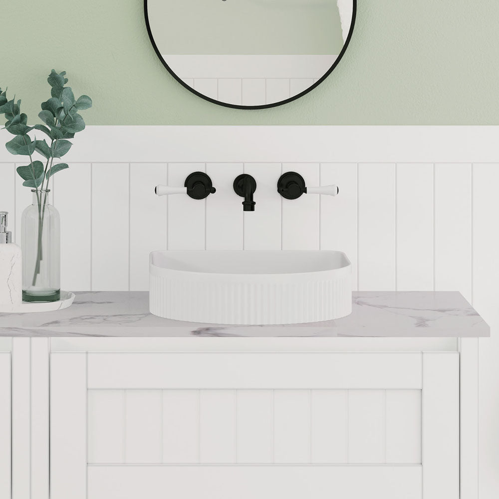 Fienza Eleanor Arch Above Counter Basin 415 x 365 x 100mm, Gloss White