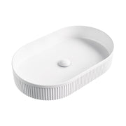 Fienza Eleanor Oval Above Counter Basin 580 x 360 x 100mm, Matte White