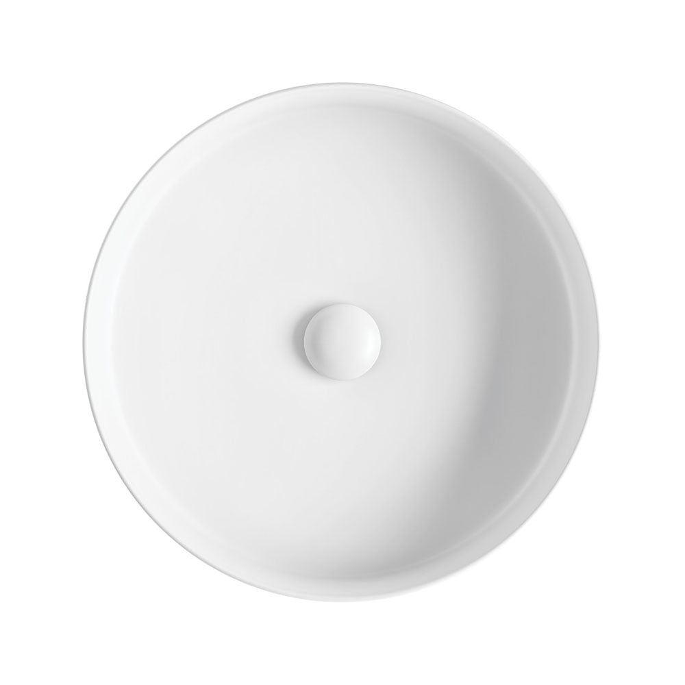 Fienza Eleanor Round Above Counter Basin 410 x 410 x 100mm, Matte White