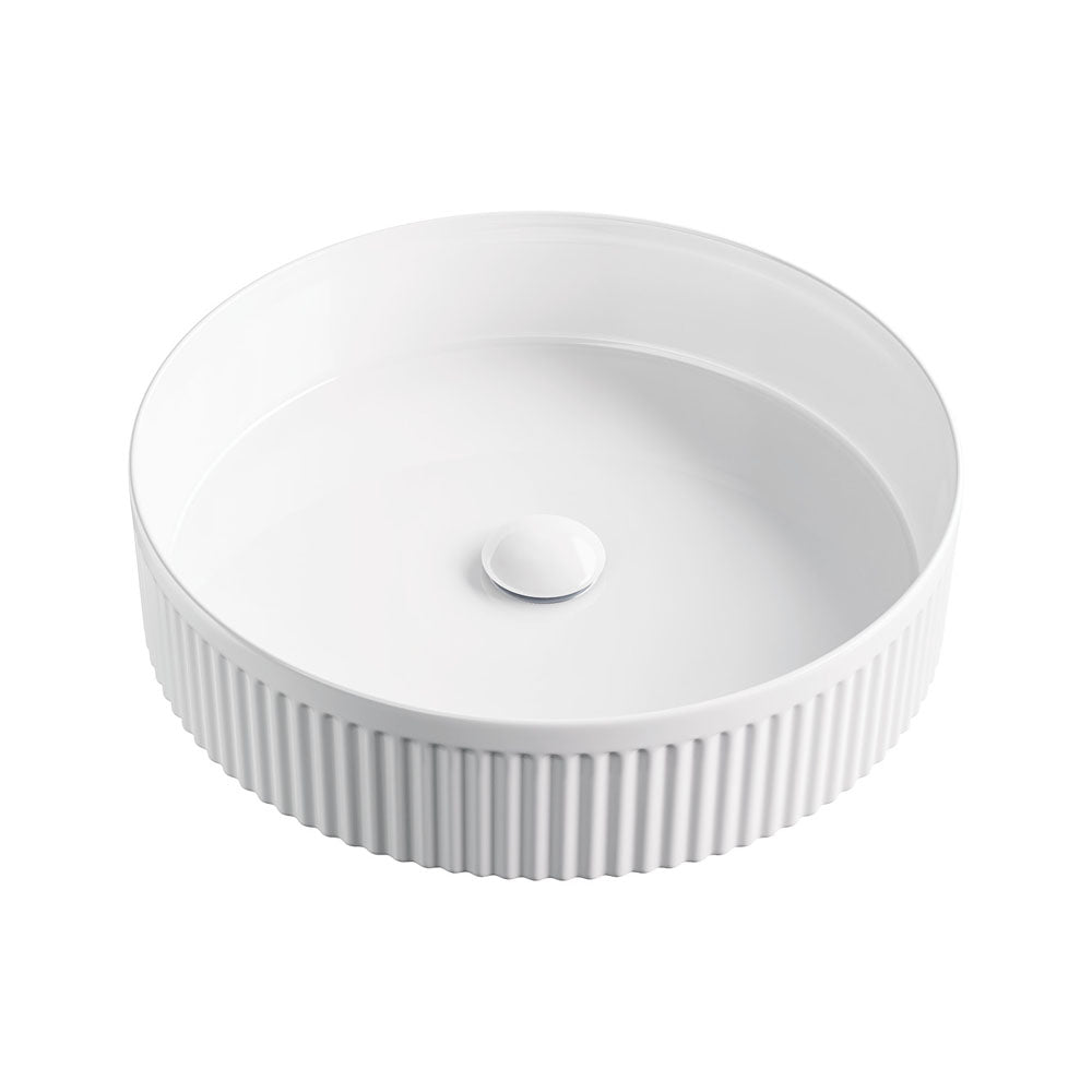 Fienza Eleanor Round Above Counter Basin 410 x 410 x 100mm, Gloss White