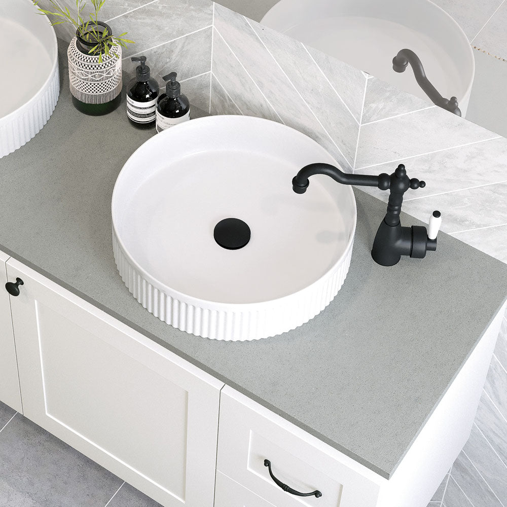 Fienza Eleanor Round Above Counter Basin 410 x 410 x 100mm, Gloss White