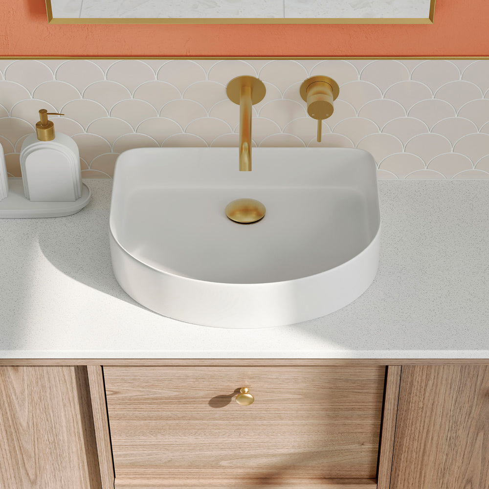 Fienza Forma Arch Above Counter Basin 415 x 365 x 100mm, Gloss White