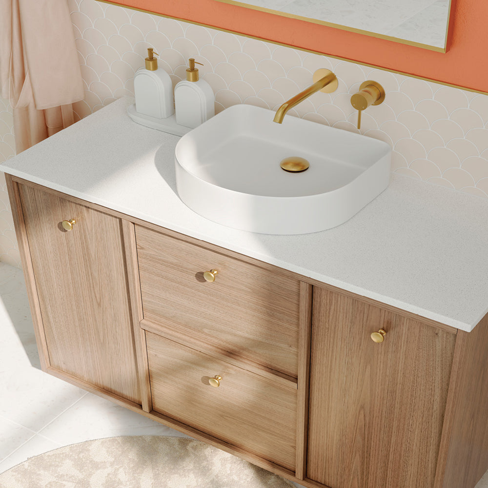 Fienza Forma Arch Above Counter Basin 415 x 365 x 100mm, Gloss White