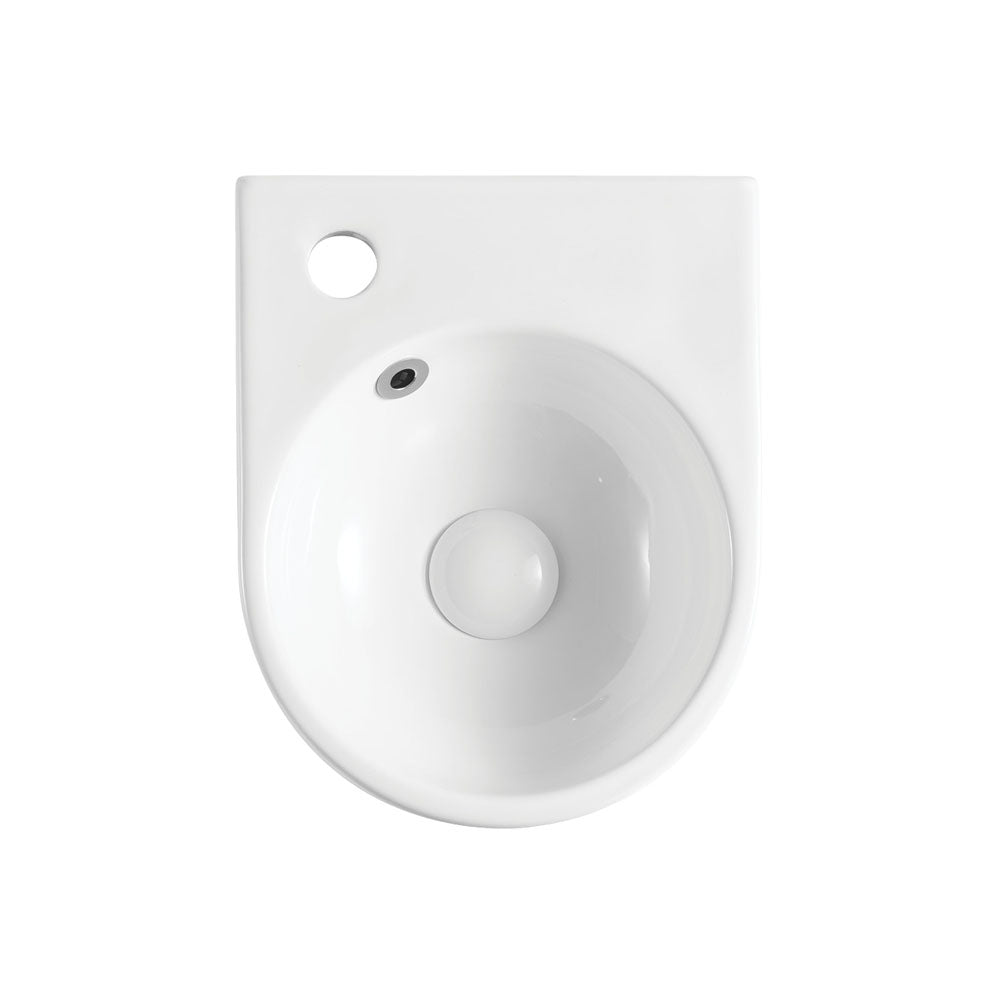 Fienza Junior Wall Hung Basin Ceramic 1TH 270 x 340 x 125mm, White