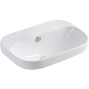 Fienza Parisa Semi-Inset Basin NTH 515 x 370 x 190mm, Gloss White