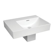 Fienza Tono 600 Wall Hung Basin With Shroud Right Hand Bowl Ceramic NTH, Gloss White