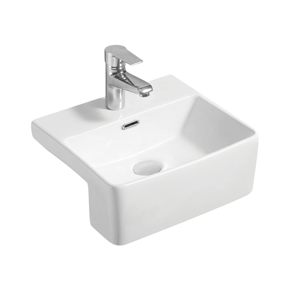 Fienza Petra Mini Semi-Recessed 400 x 360 x 160mm, Gloss White