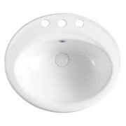 Fienza Lacy Drop-In Basin Ceramic 3TH 565 x 480 x 218mm, White