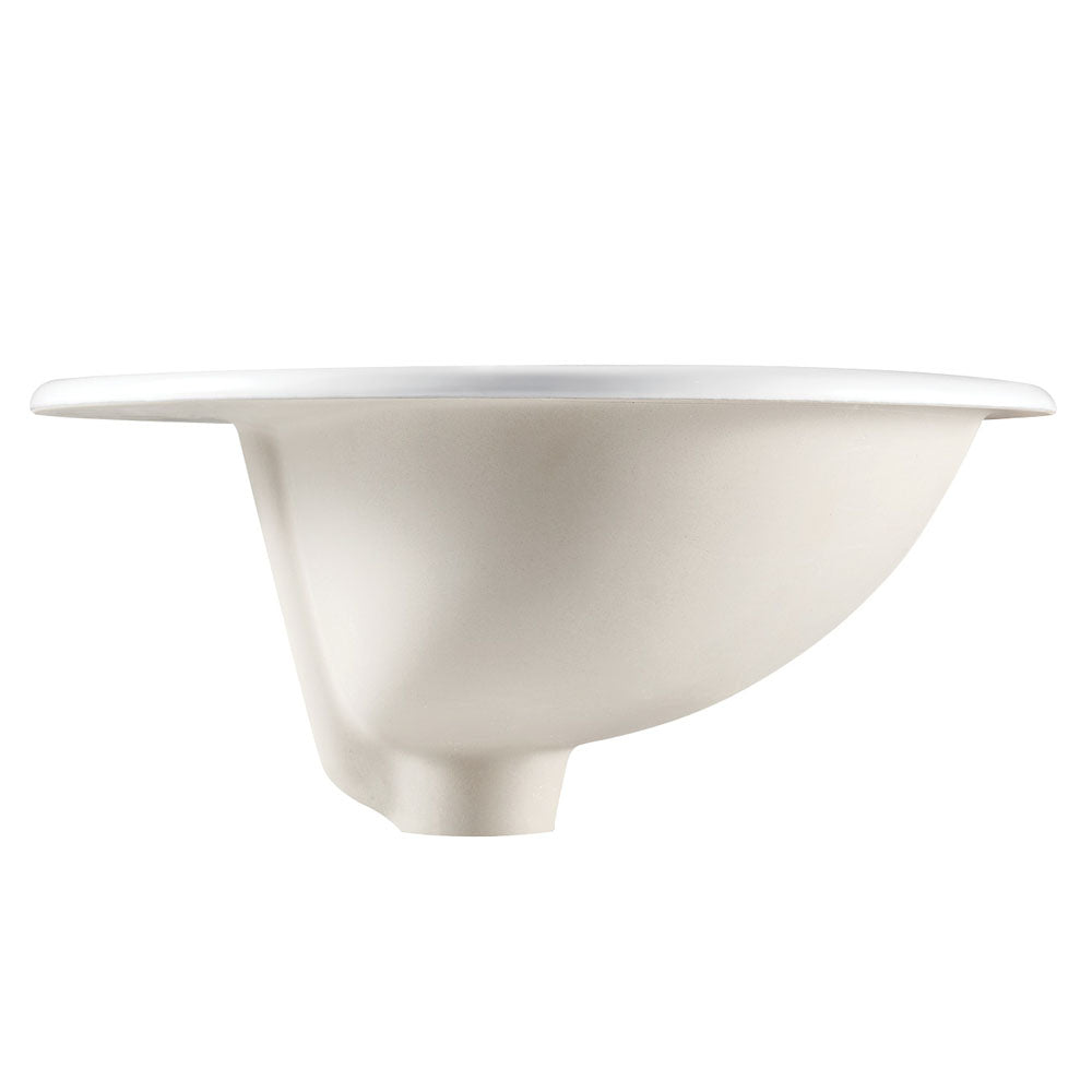 Fienza Lacy Drop-In Basin Ceramic 3TH 565 x 480 x 218mm, White