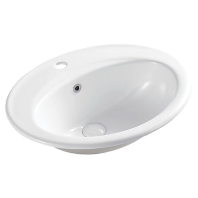 Fienza Lacy Drop-In Basin Ceramic 1TH 565 x 480 x 218mm, White