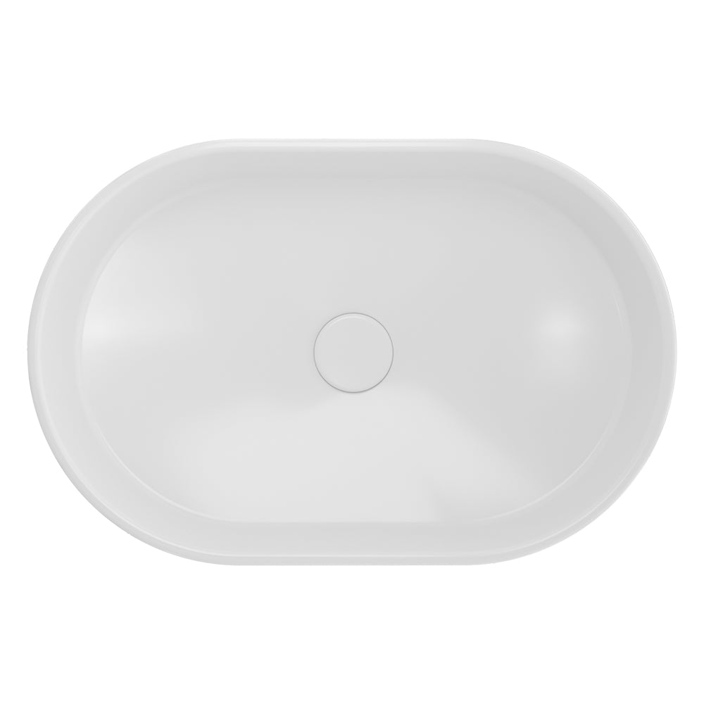 Fienza Eden Pill Basin Above Counter Ceramic, Gloss White