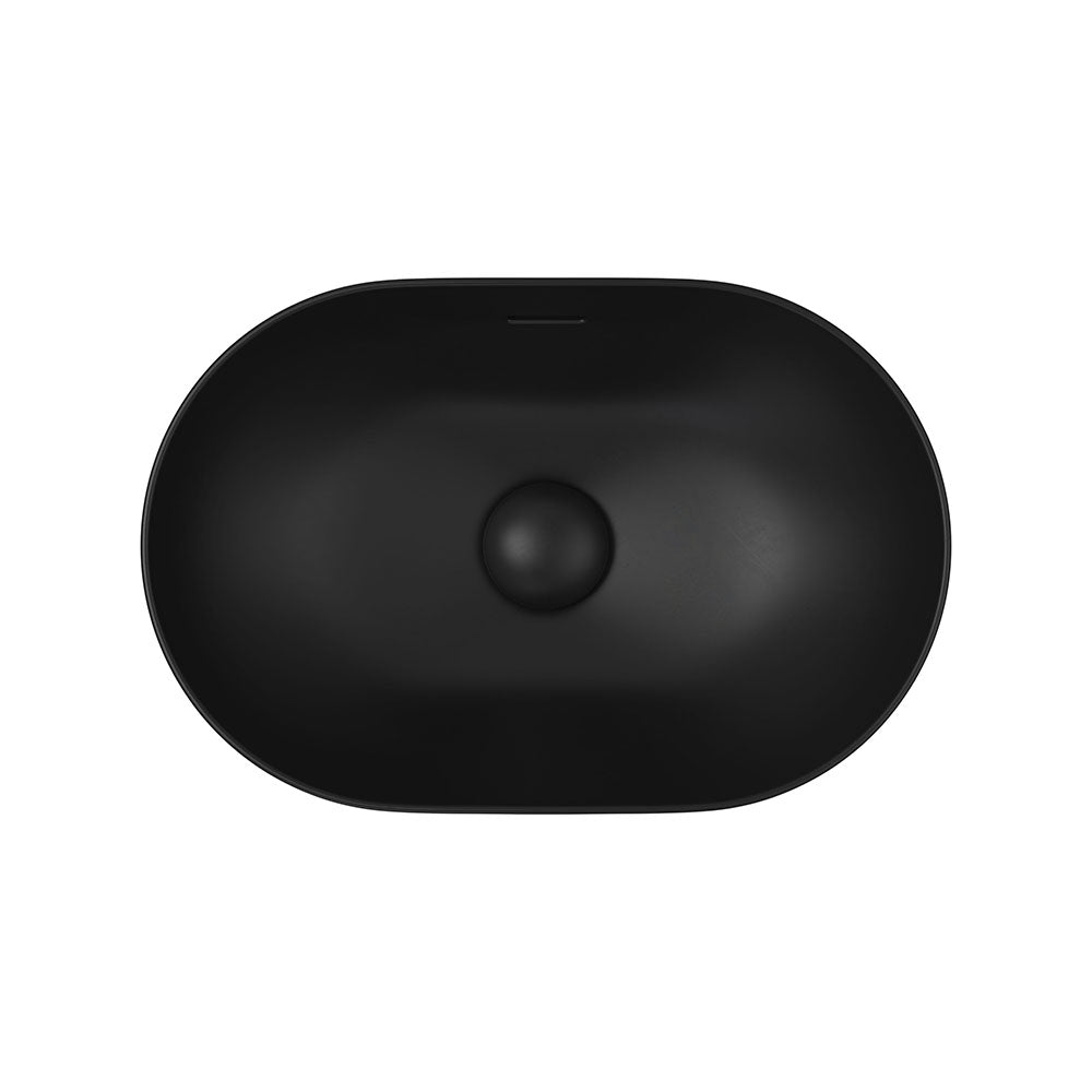Fienza Aluca Pill Semi-Inset Basin Ceramic with Overflow, Gloss White