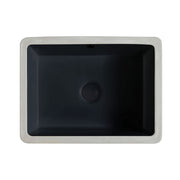 Fienza Koko Undermount Basin with Overflow 465 x 350 x 180mm, Matte Black