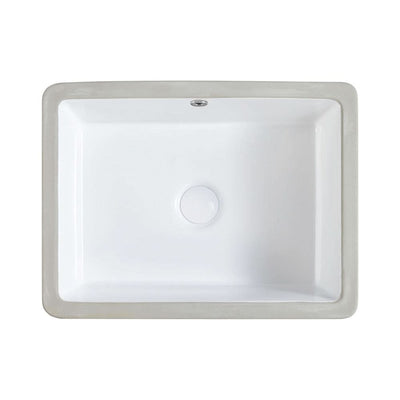 Fienza Koko Undermount Basin with Overflow Ceramic 465 x 350 x 180mm, White