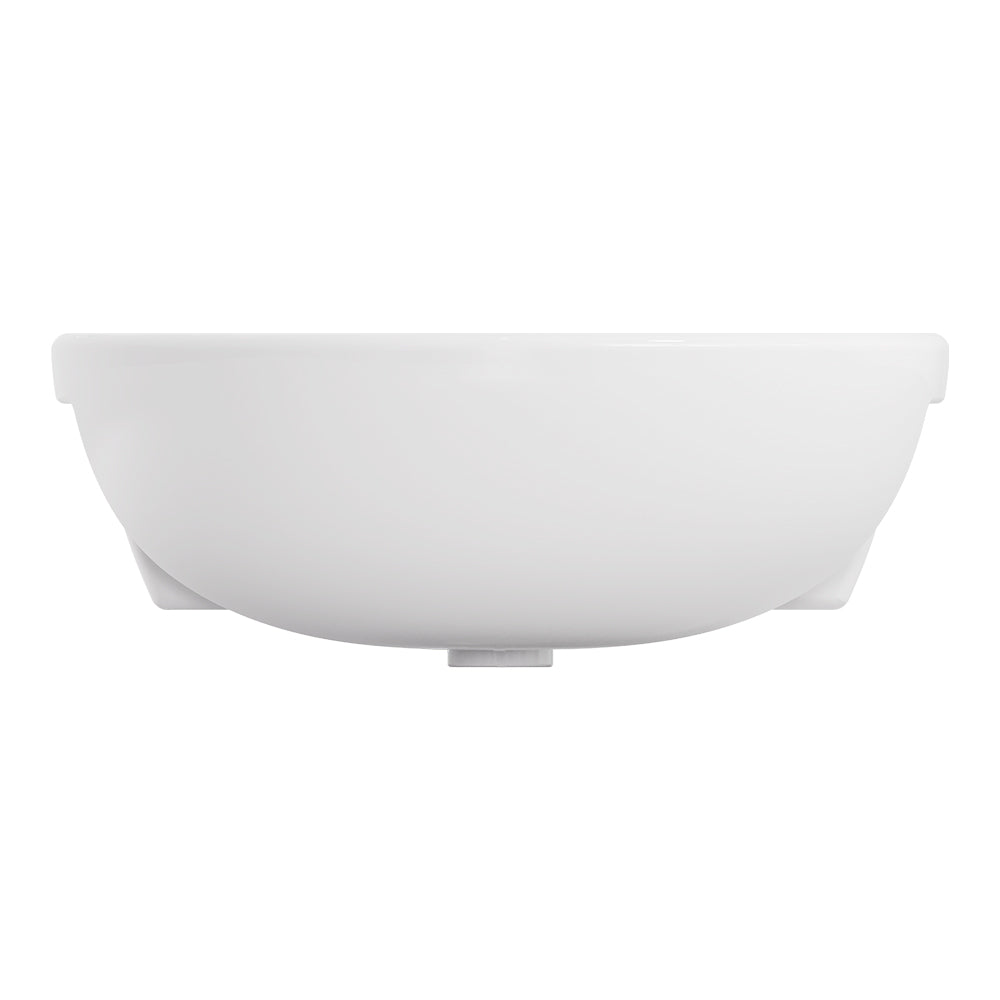 Fienza Micki Semi-Recessed Basin 520 x 430 x 180mm, Gloss White